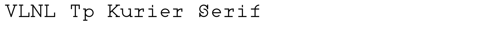 VLNL Tp Kurier Serif image